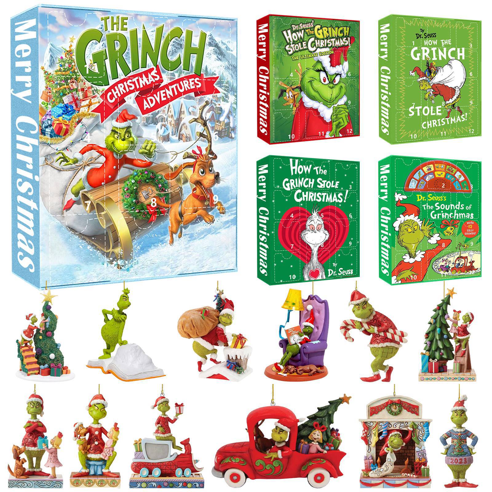 Creative Grinch Countdown Christmas Blind Box Set