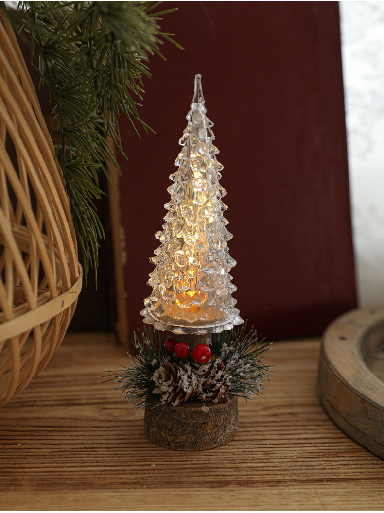 Led Christmas Lantern Table Lamp Decoration