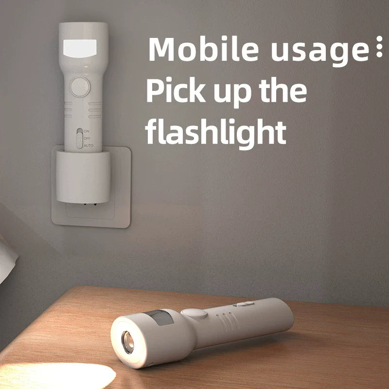 Rechargeable Motion Sensor Night Light With Flashlight