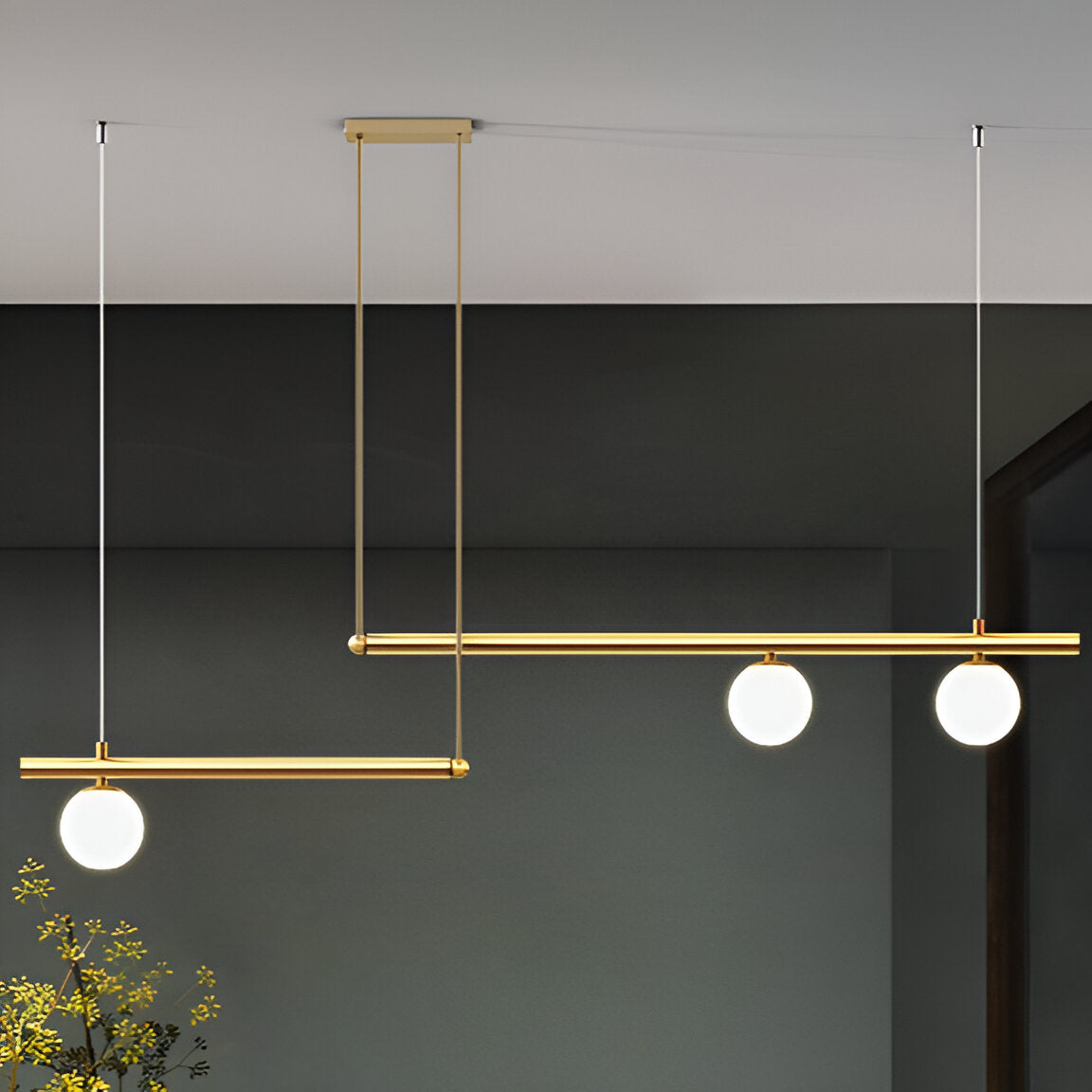 Maliben | Nordic Glass Linear Luxury Pendant Lamp