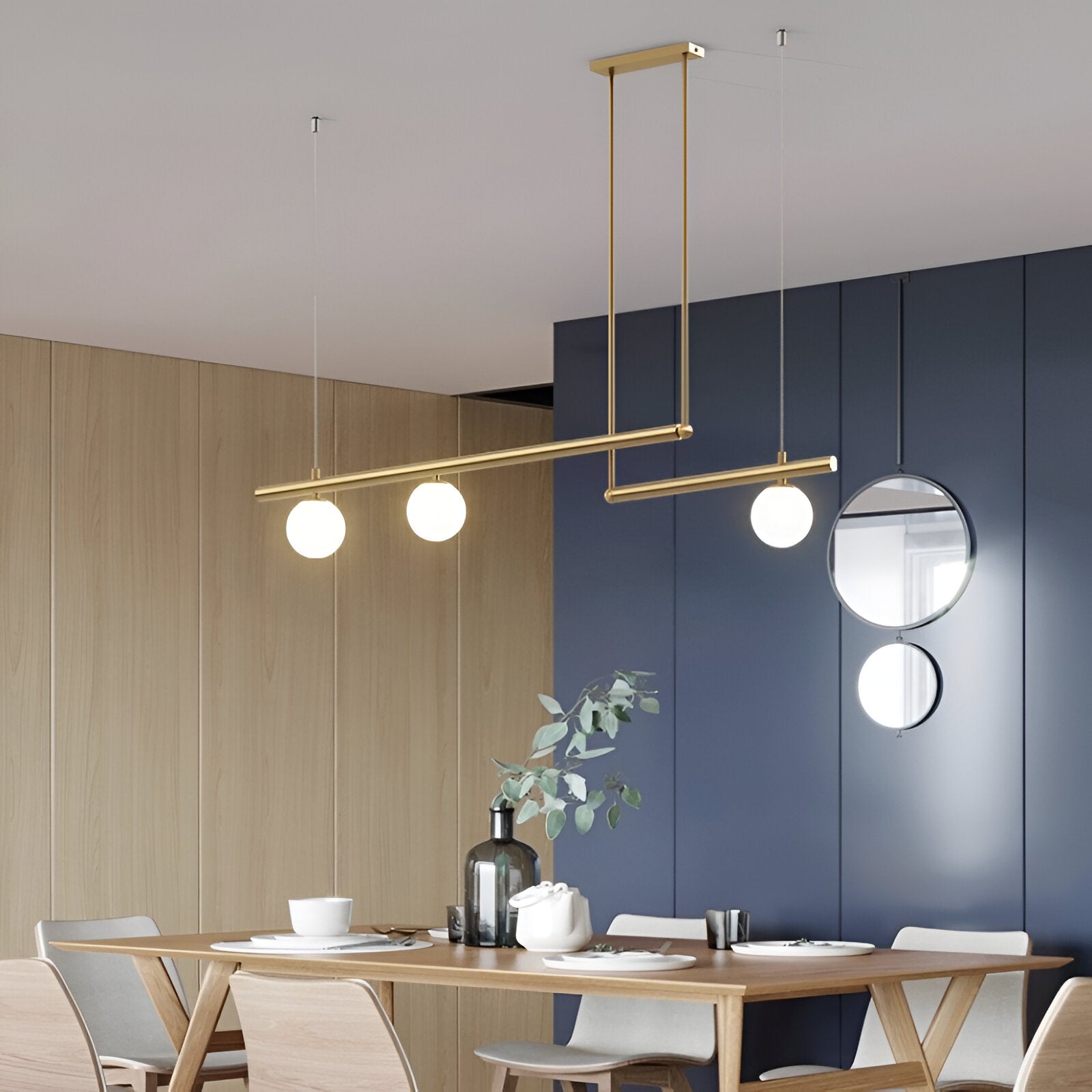 Maliben | Nordic Glass Linear Luxury Pendant Lamp