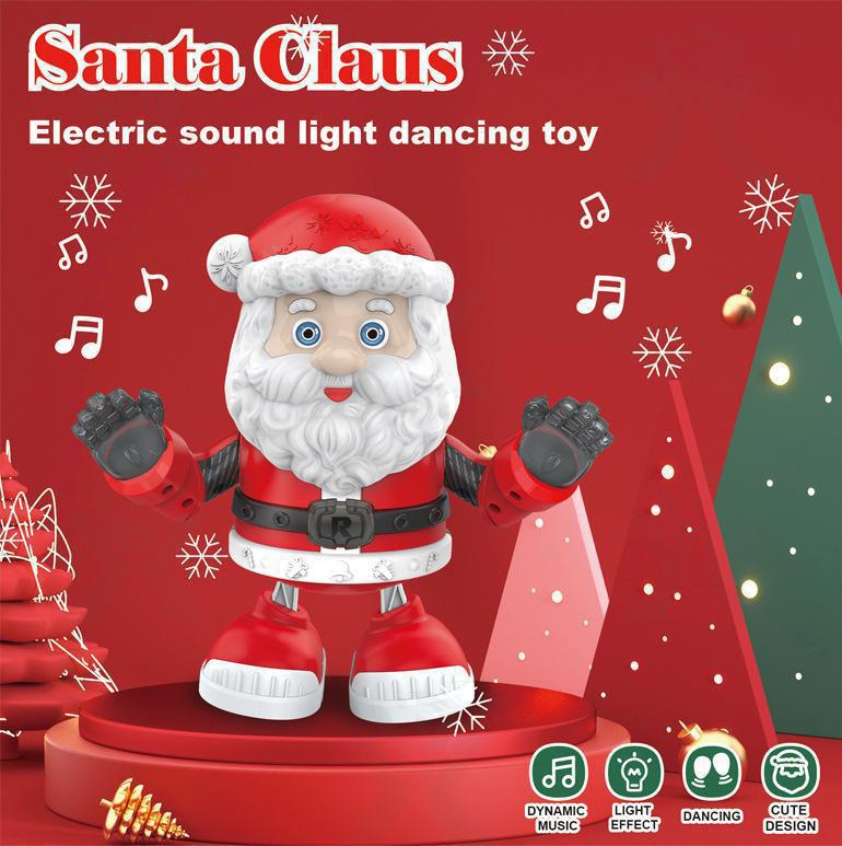 Electric Dancing Santa Claus Sound Light Doll