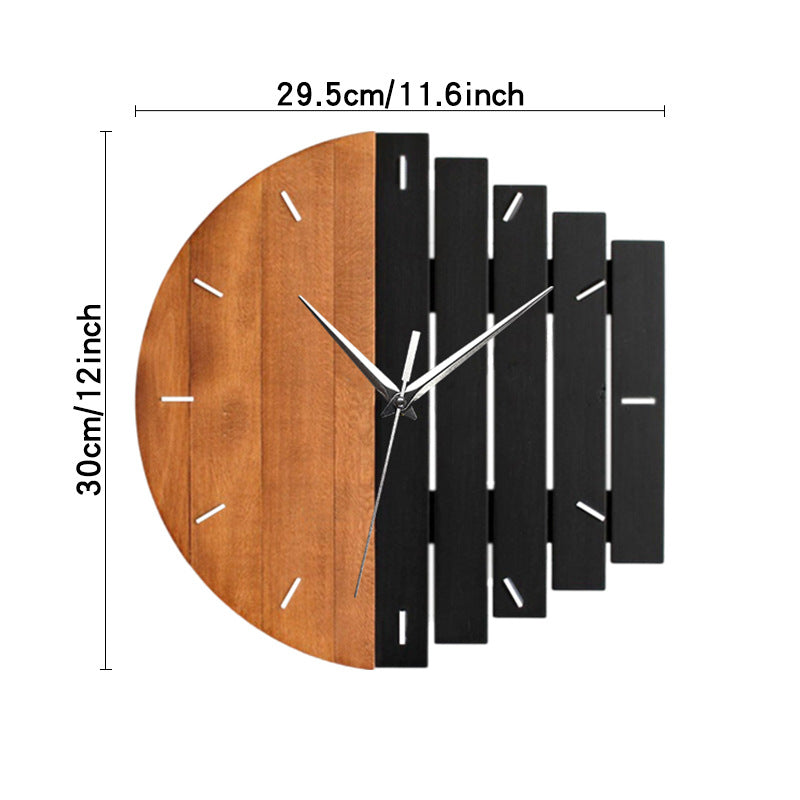 Maliben | Unique Wooden Analog Silent Wall Clock