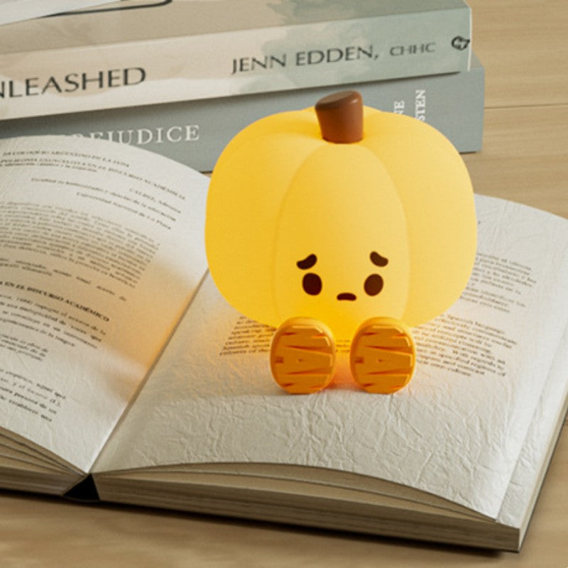 Maliben | Pumpkin Silicone Tap Light Atmosphere Night Light