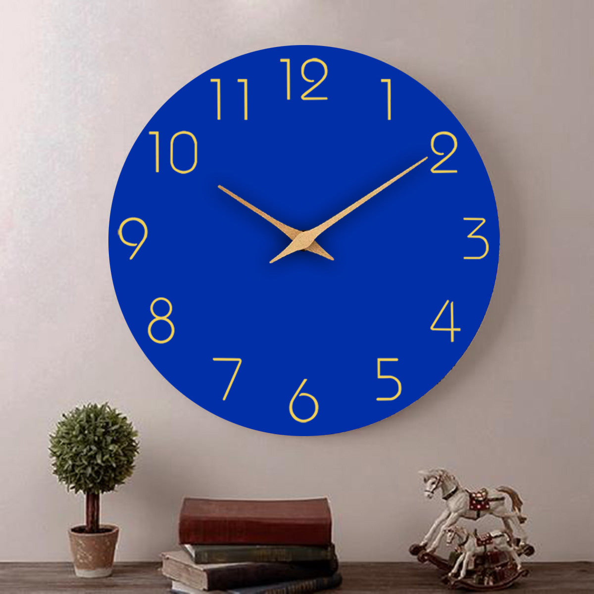 Maliben | Simple Colored Silent Wall Clock 12 Inch
