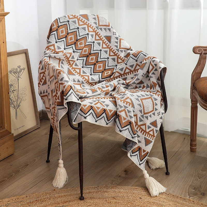 Maliben Boho Navajo Sunlight Bedspread