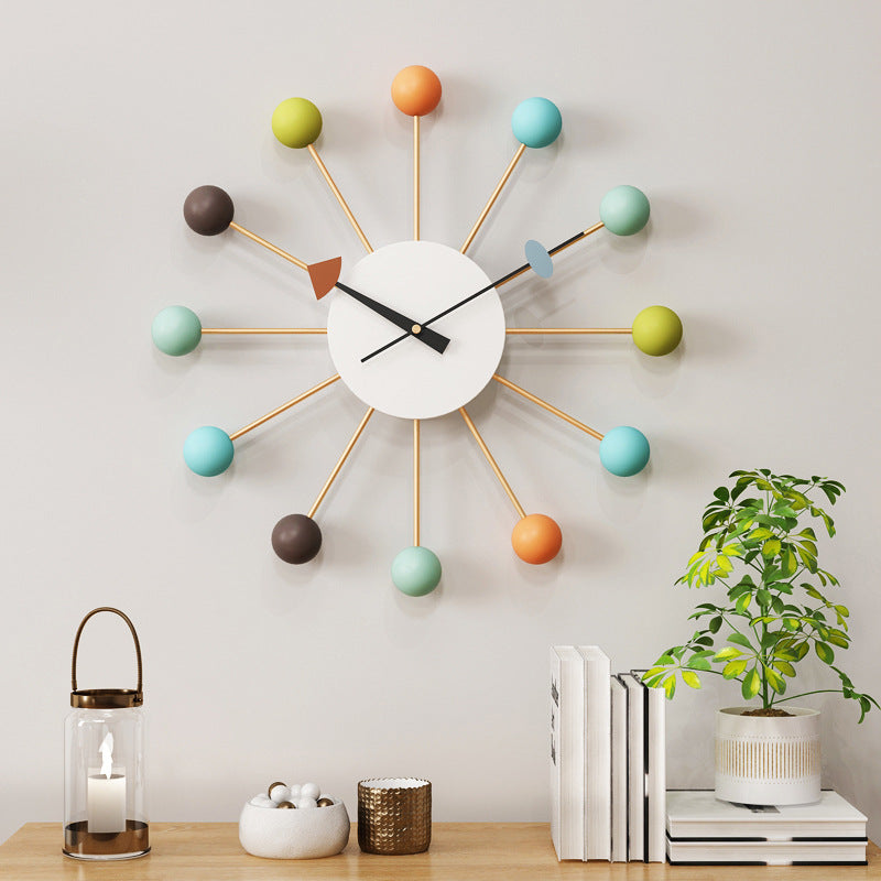 Maliben | Decorative large silent wall clock for the living room 21 inches