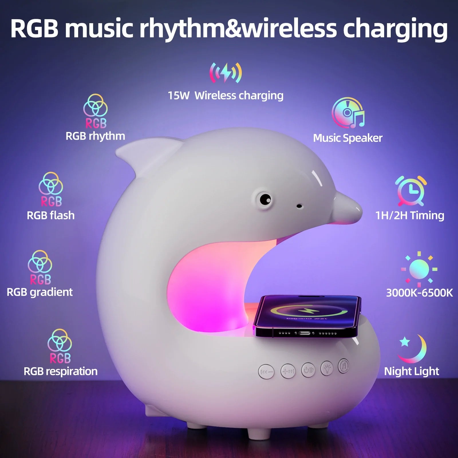 Viral Wireless Charging Night Light