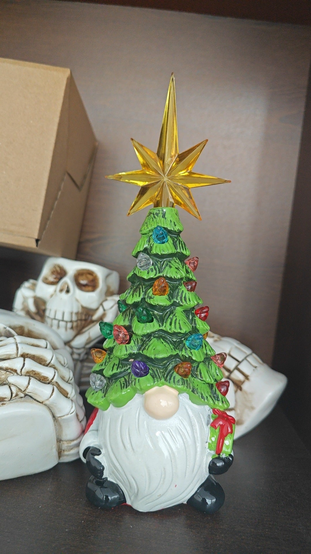 Luminous Resin Gnome Christmas Desktop Ornament
