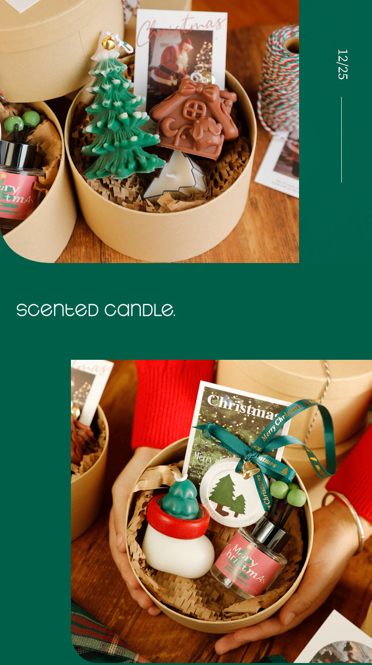 Premium Scented Christmas Tree Candle Gift Set