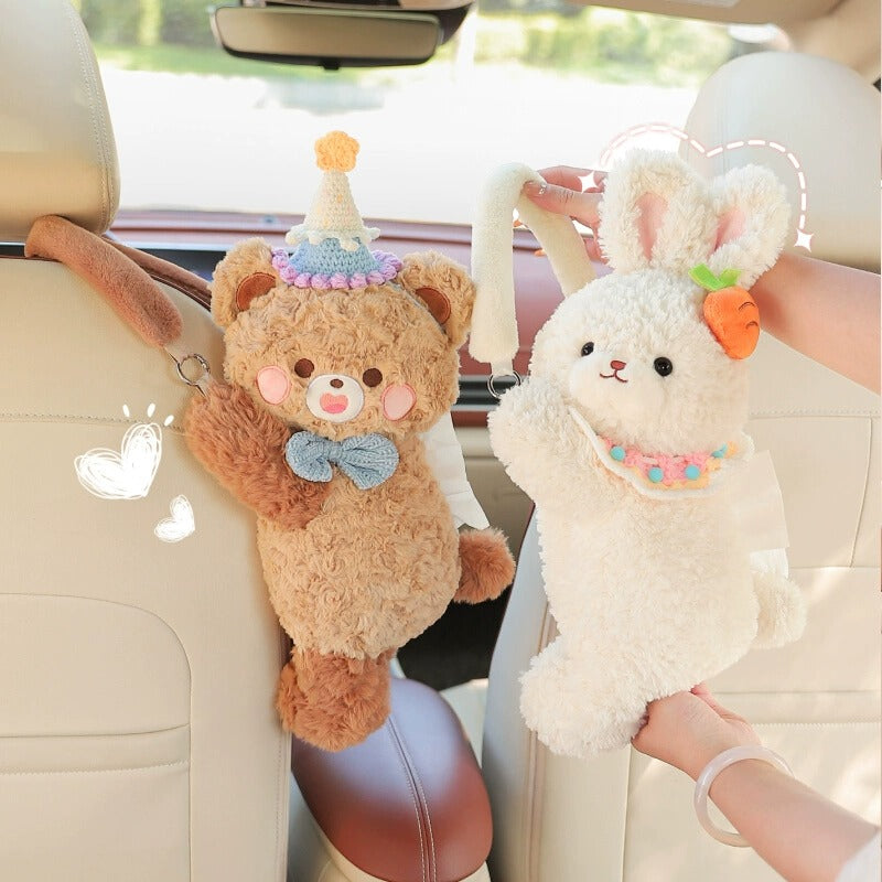 Maliben | Cuddle Bear Plush Tissue Box
