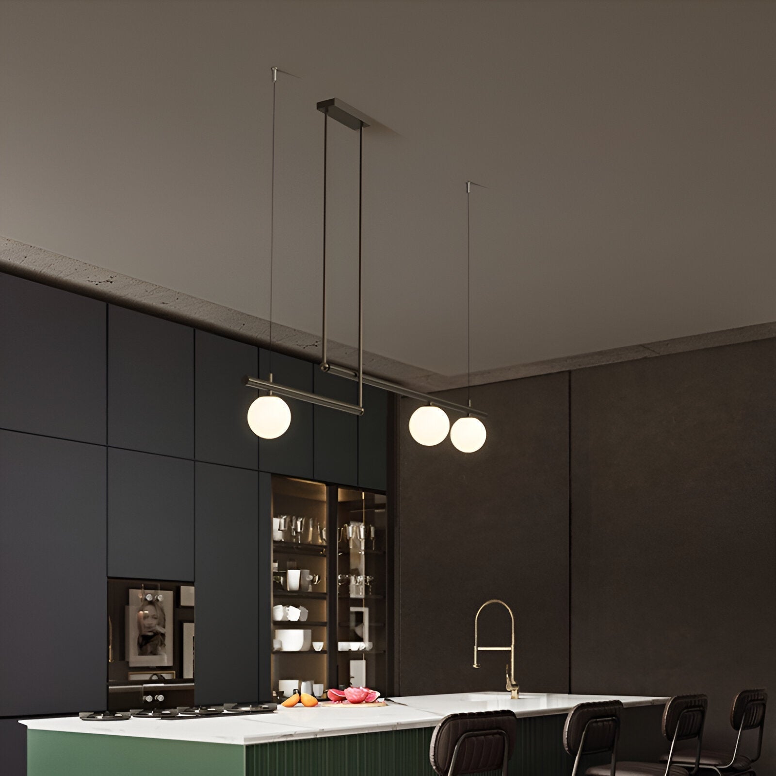 Maliben | Nordic Glass Linear Luxury Pendant Lamp