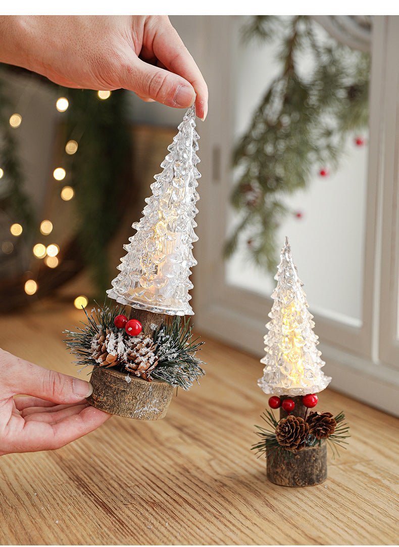 Led Christmas Lantern Table Lamp Decoration