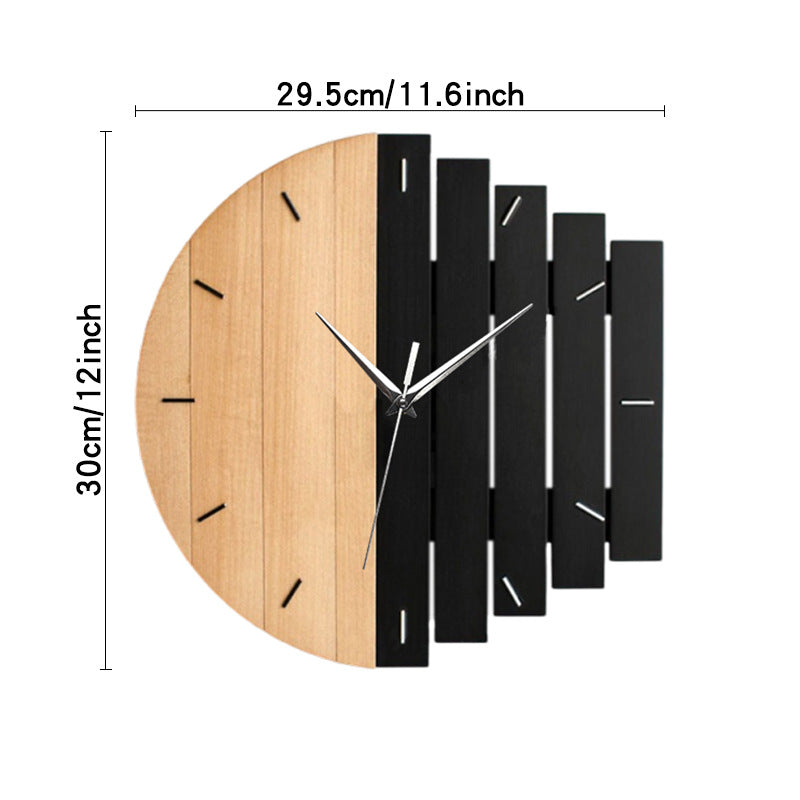 Maliben | Unique Wooden Analog Silent Wall Clock