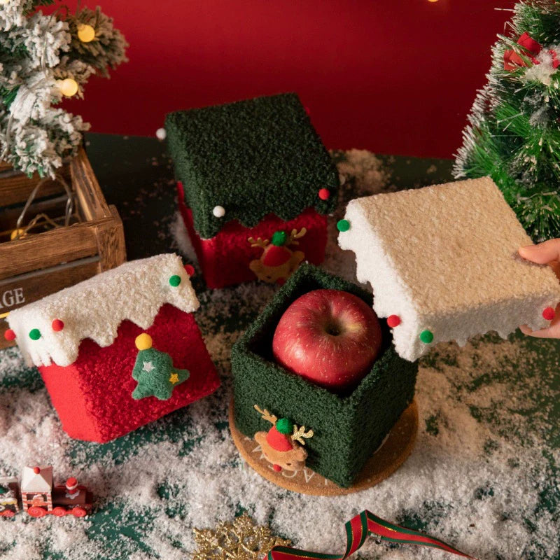 Handmade Durable Diy Christmas Apple Box