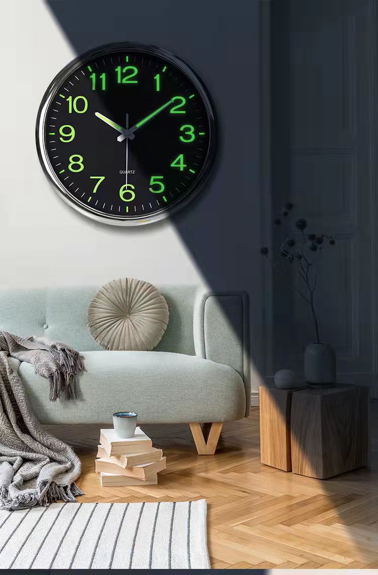 Maliben | Silent Classroom Clock 30 Cm - Silent & Illuminated Time
