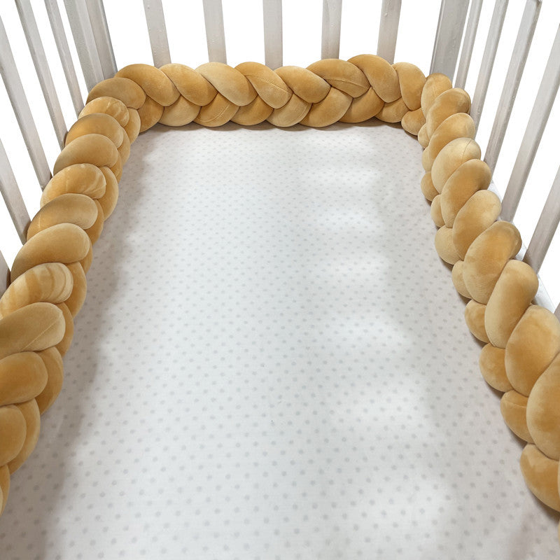 Maliben Handwoven Baby Crib Bumper Pillow — Braided, Non-Toxic