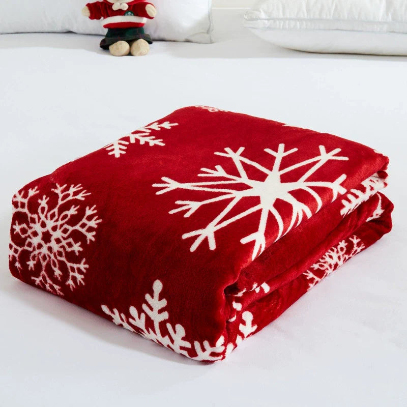 Christmas Double Sided Snowman Gingerbread Throw