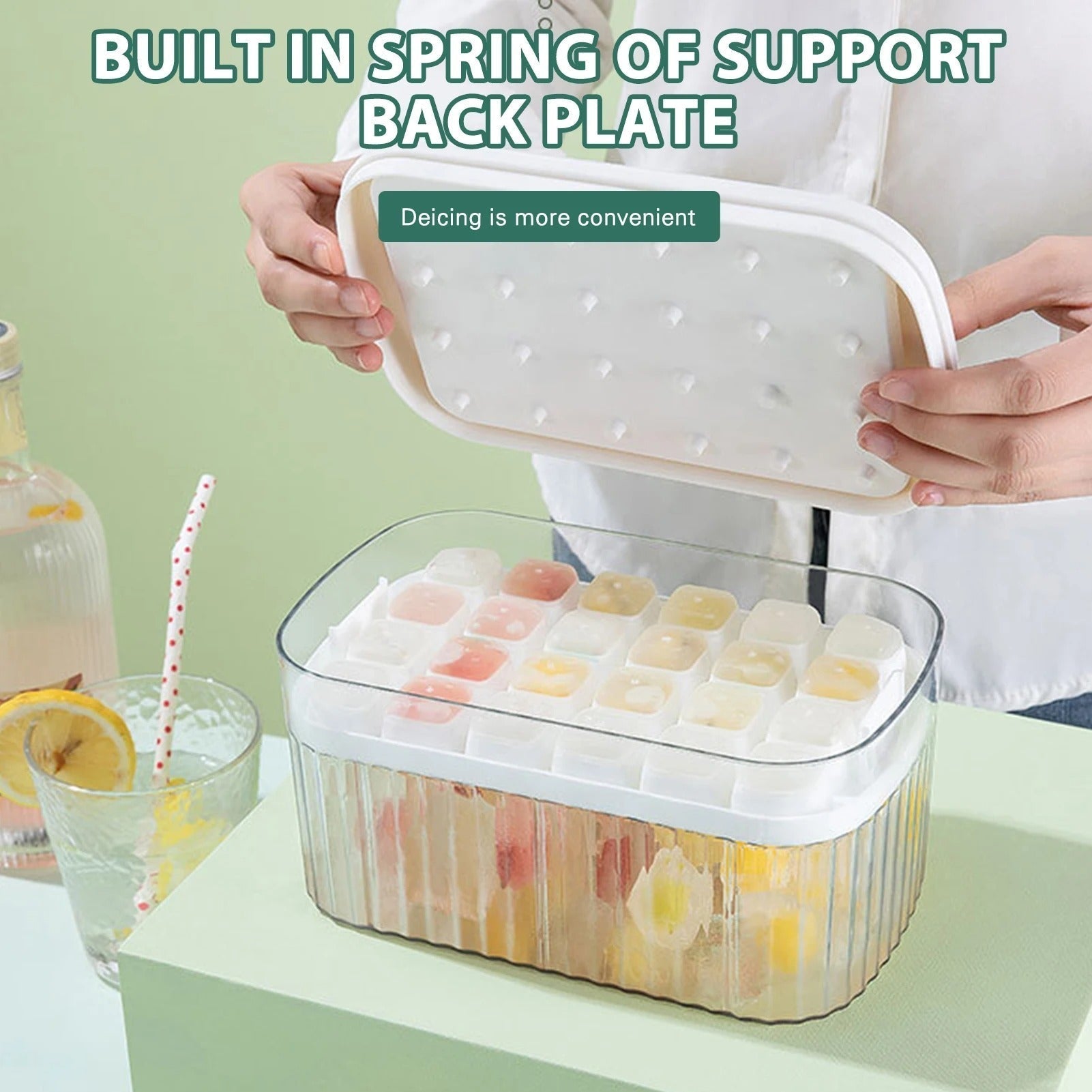 Maliben | One-Press Ice Cube Maker Box