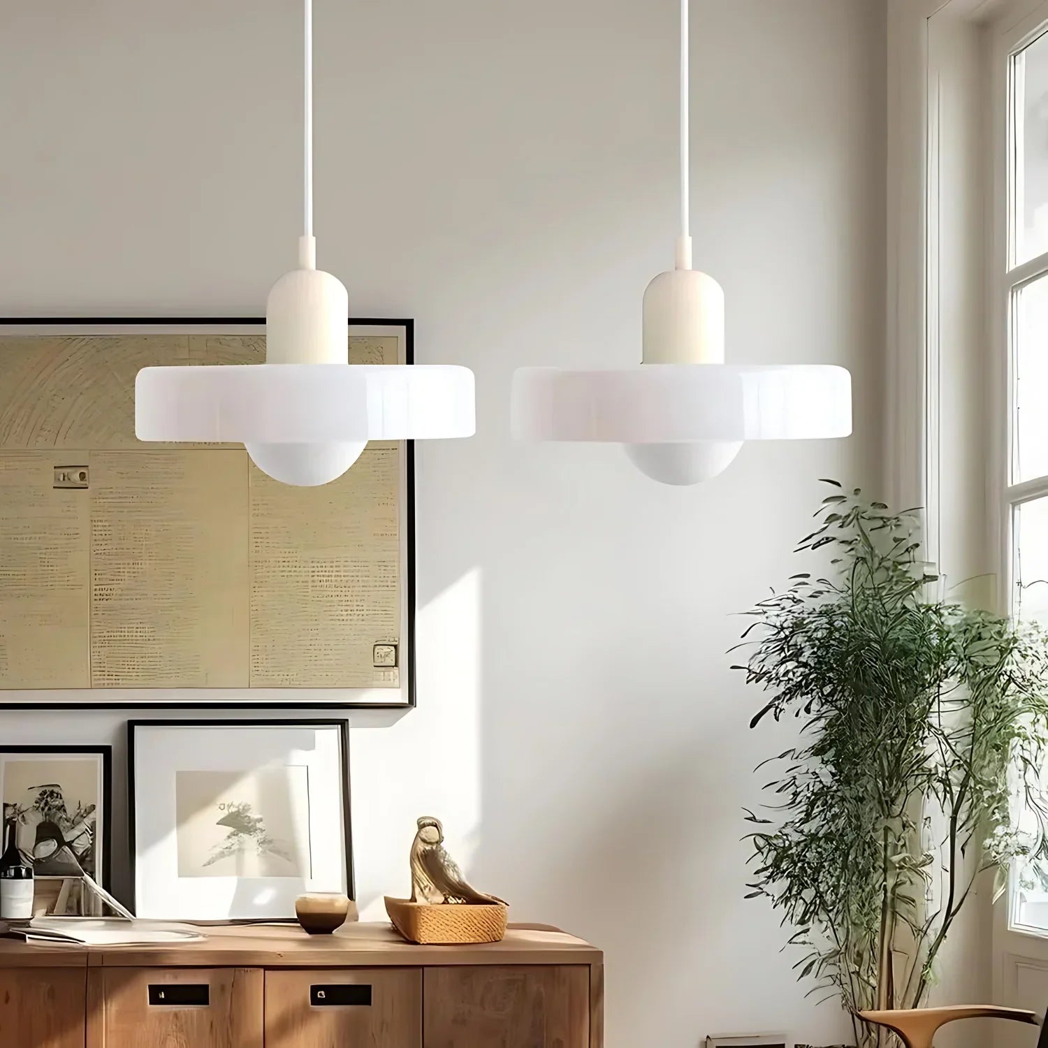 Maliben | Celeste Élégance - Stylish Pendant Lamp Of Metal & Glass