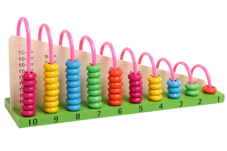 Maliben | Ecotoys Rainbow Math Fun | Educational Play Experience - Wooden Abacus