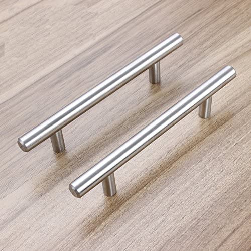 Maliben | Brushed Nickel Modern Stainless Steel Drawer Hardware T-Bar Handles