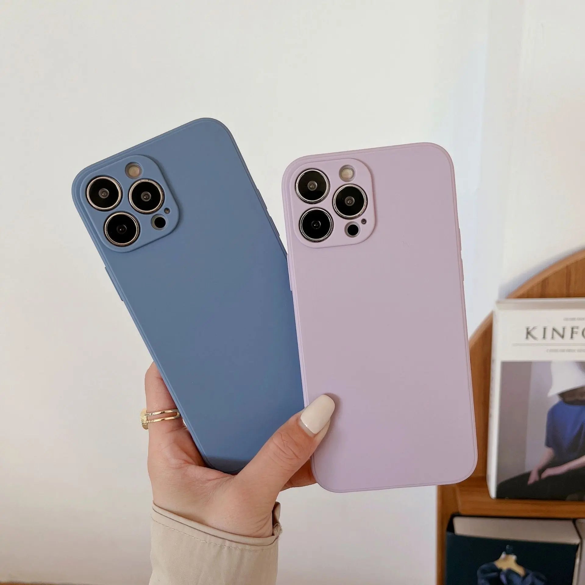 Maliben | Pastel Solid Color Silicone iPhone Case