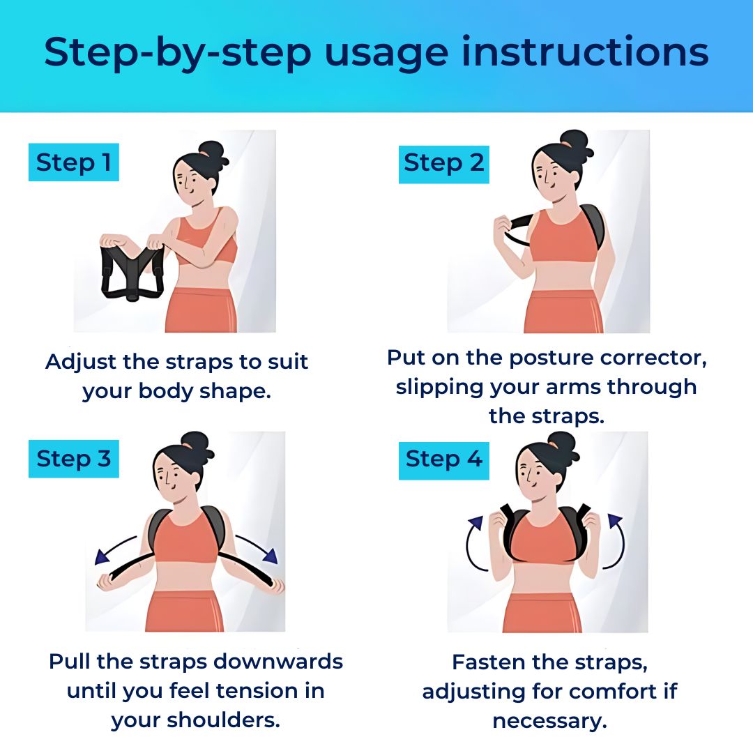 Maliben | Adjustable Back Brace Posture Corrector For Chronic Pain Relief And Daily Comfort Support