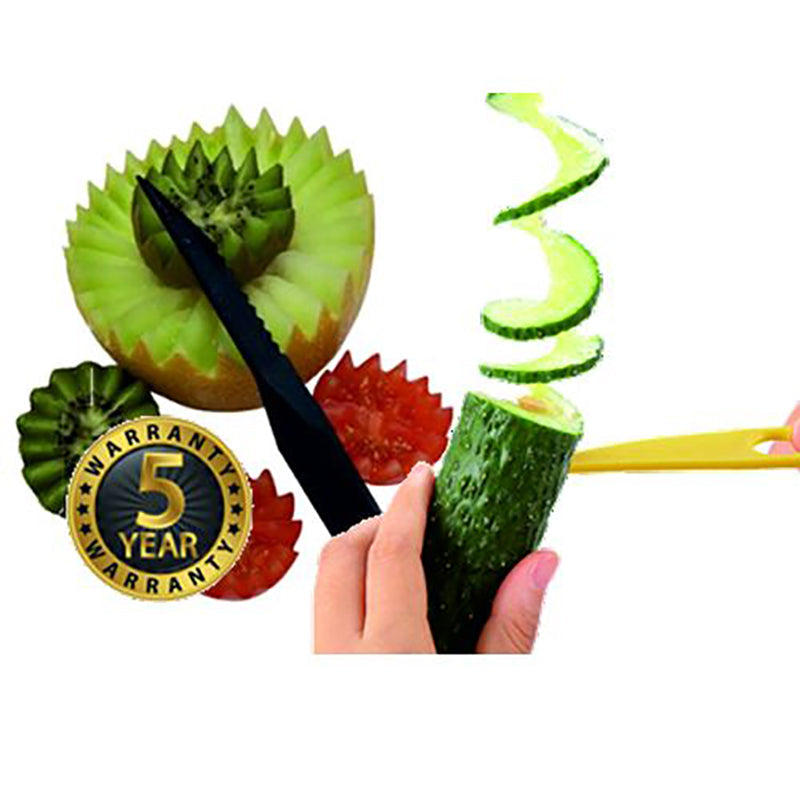Maliben | Piranha Spiral Cutter & V-Knife Combo