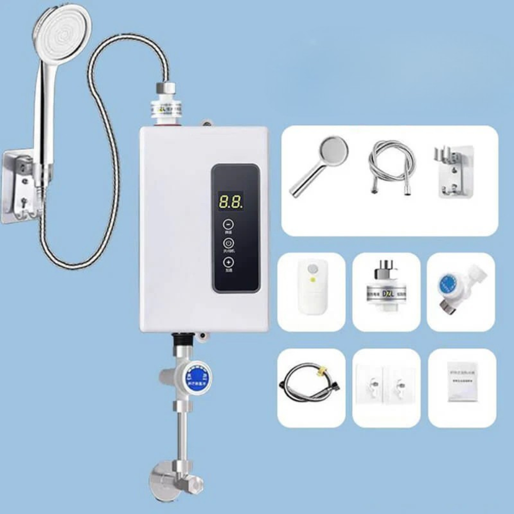 Maliben | Portable Water Heater Instant Electric Tankless Sink Shower