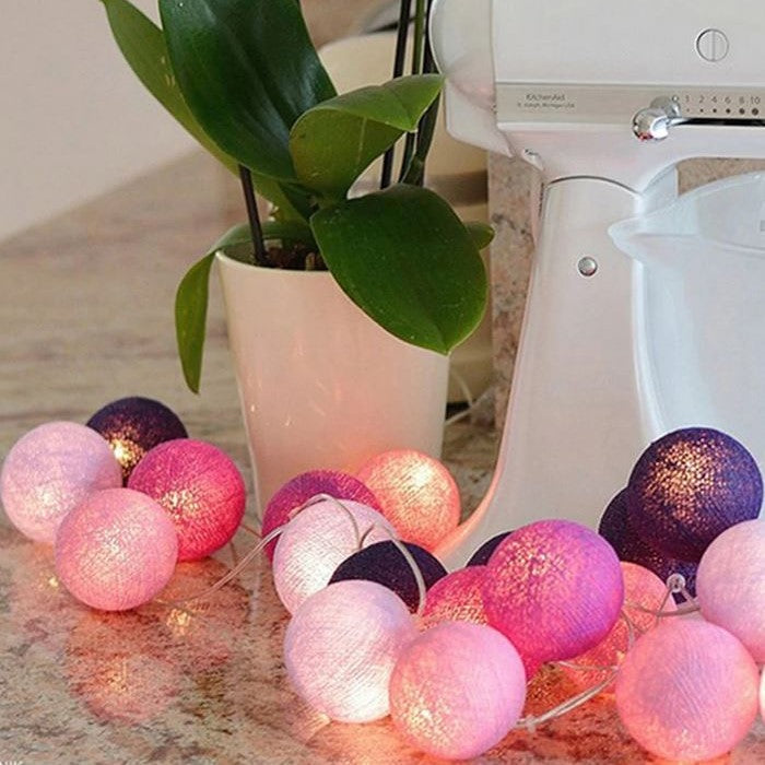 Maliben Ballton - Cotton glowing ball swing — Various color combinations