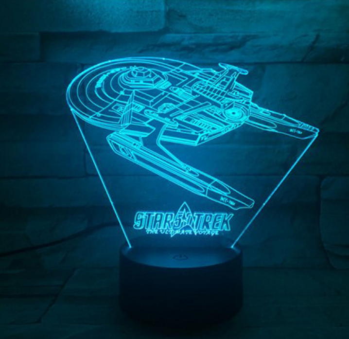 Maliben | Star Trek 3d Optical Illusion Lamp