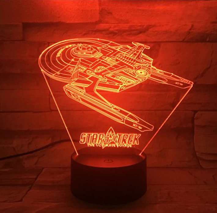 Maliben | Star Trek 3d Optical Illusion Lamp
