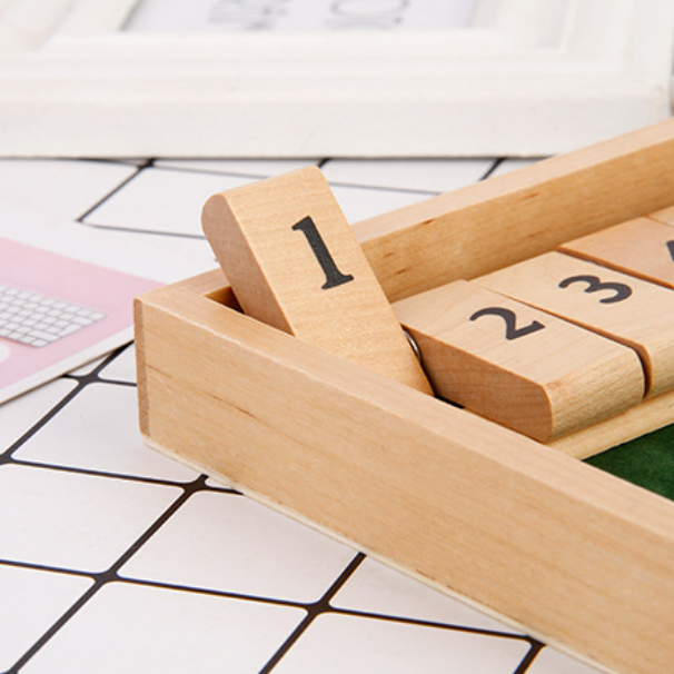 Maliben | "Shut The Box" Game – Fun Table Math Game For Adults And Children