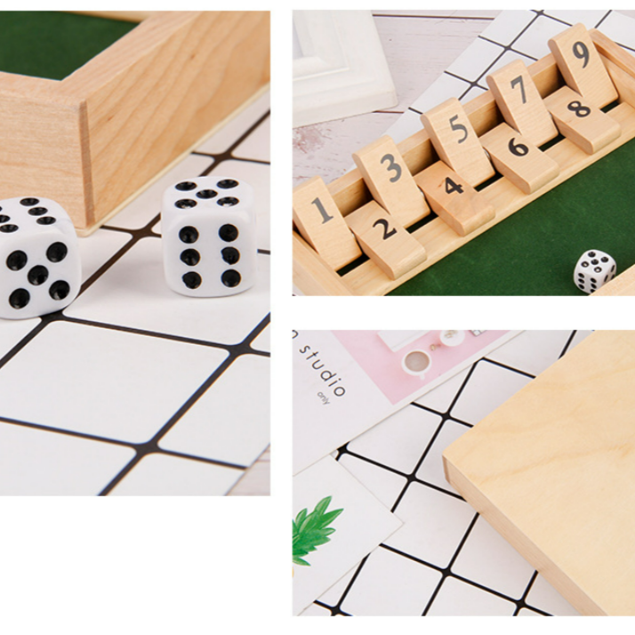 Maliben | "Shut The Box" Game – Fun Table Math Game For Adults And Children