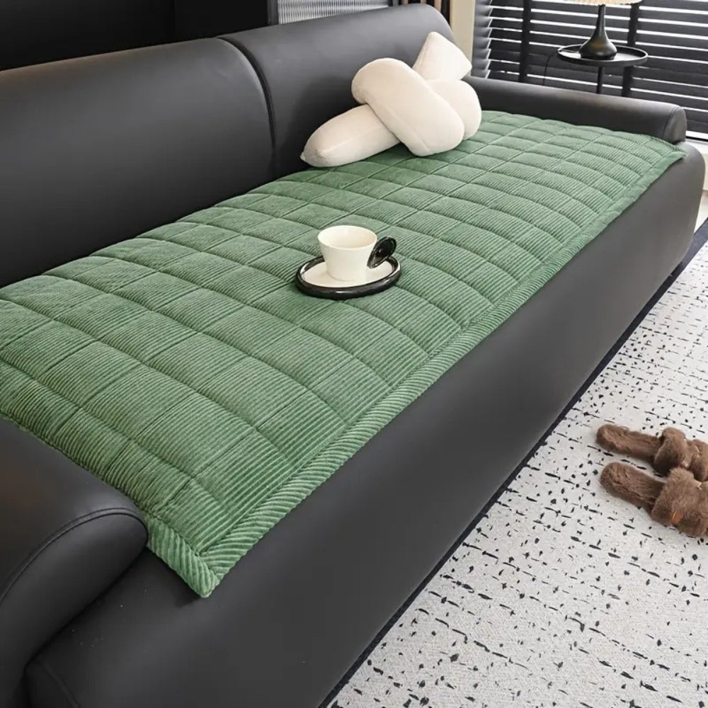 Maliben | Metro Line Quilted Couch Cover Mat