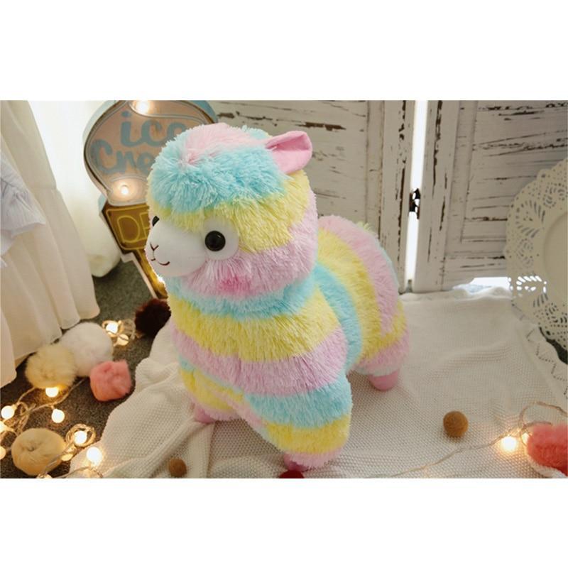Maliben | No.1 Llama Plush Toy Rainbow Alpaca Soft Cuddly Cotton Animal Christmas Gift