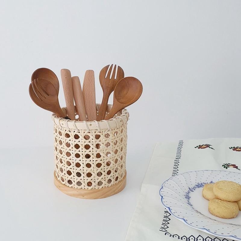 Maliben | Rattan-Cutlery-Organizer