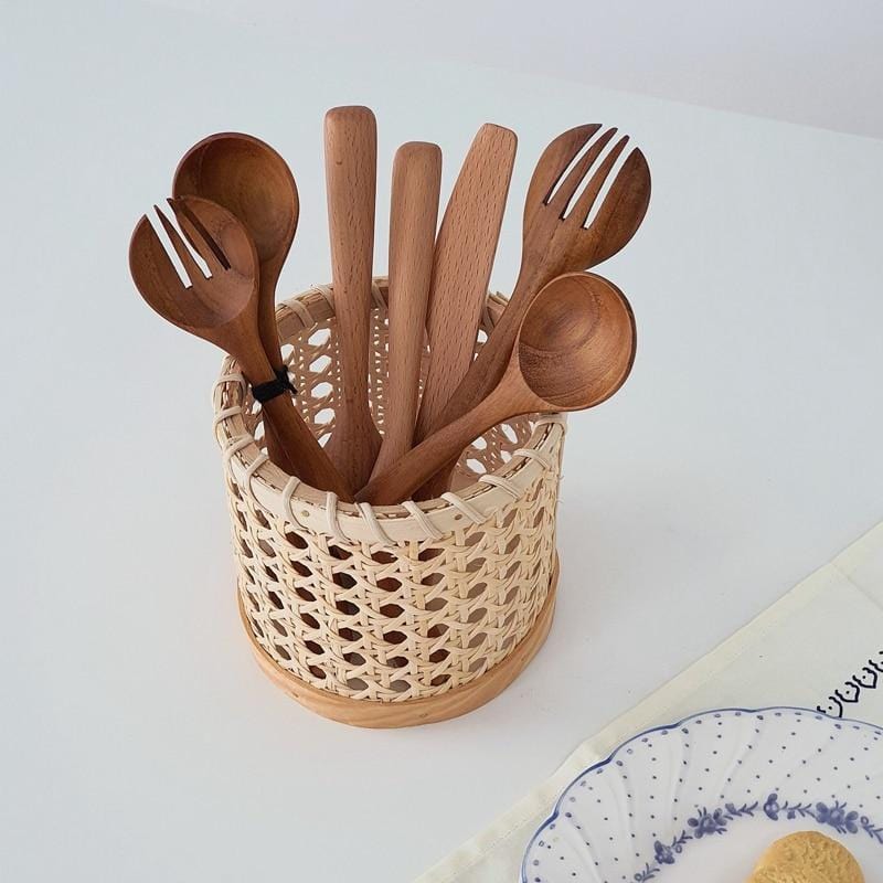 Maliben | Rattan-Cutlery-Organizer