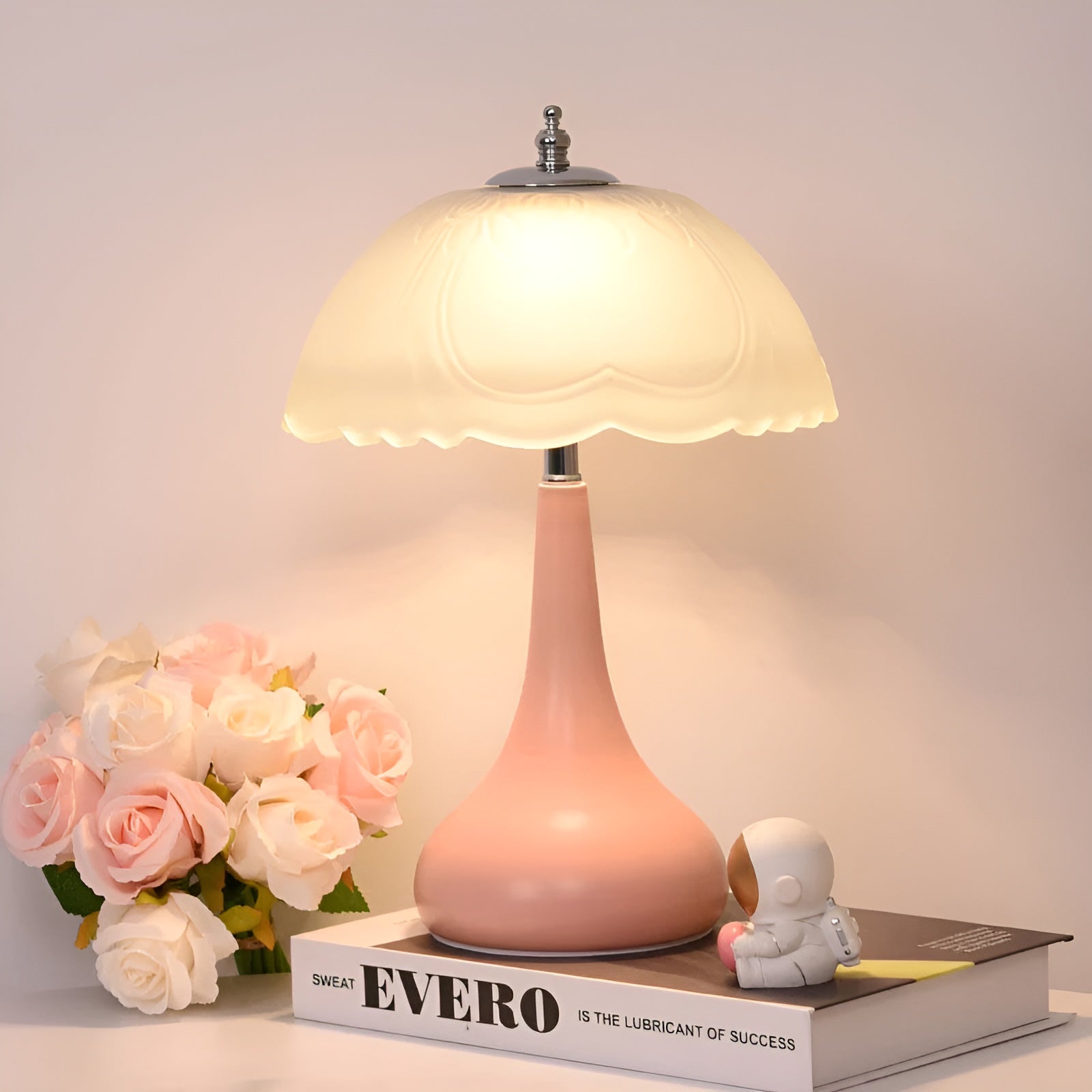 Maliben | Eleganza Luxe Table Lamp – Timeless Mushroom Shape With Led DimmIng Function in Soft Colors