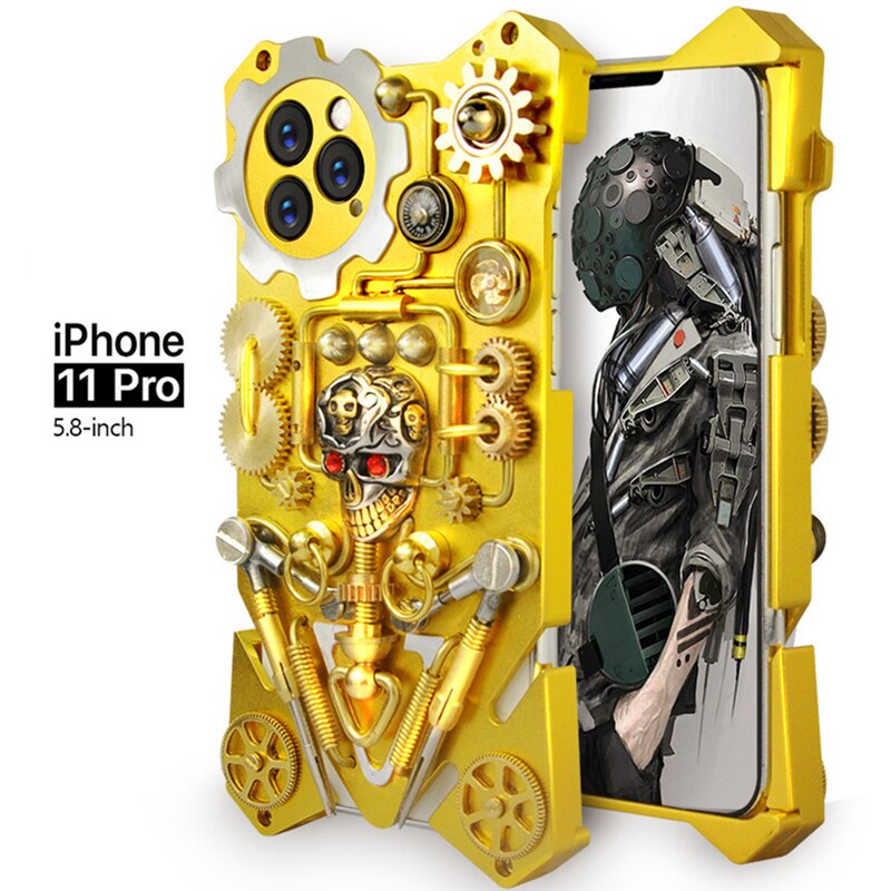 Maliben | Mechanic Skull Cyberpunk Style Iphone Case