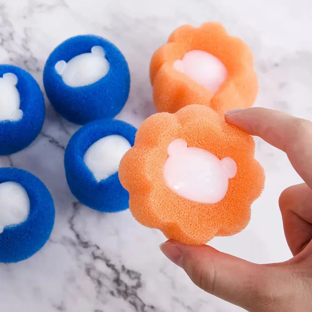 Maliben | Fellfix Cleaning Balls | Set Of 5 Pet Hair Removers | For Washing Machine & Dryer | Reusable & Portable