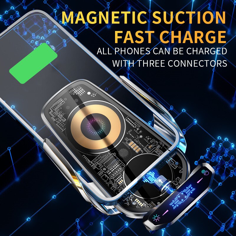 Maliben | Automatic Magnetic Wireless Charging Car Phone Holder