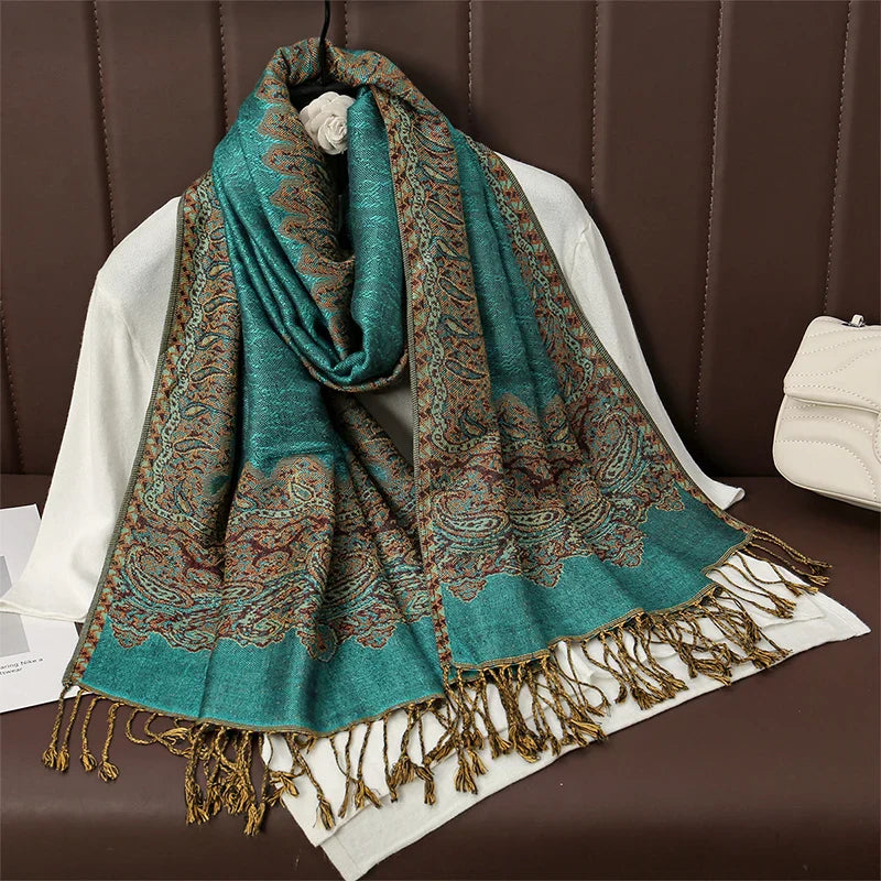Maliben | Élégancea | Women's Scarf | Cashmere Feel | 70 × 190 Cm | Luxury Print & Warm
