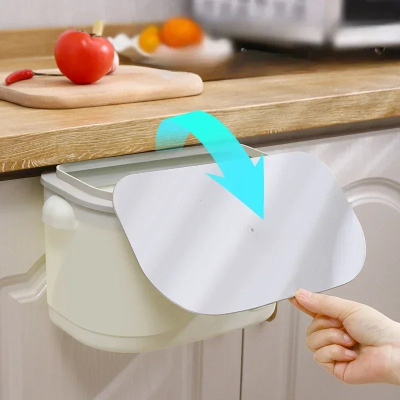 Maliben | Wall Bin Cleanvero | With Lid | Hanging & Space-Saving | For Kitchen & Bathroom | Large Volume