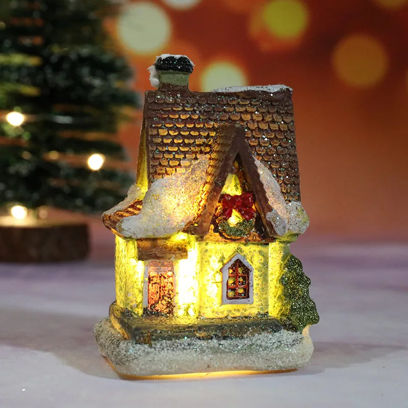 Maliben | Winter Dreams Led Christmas House Figurines