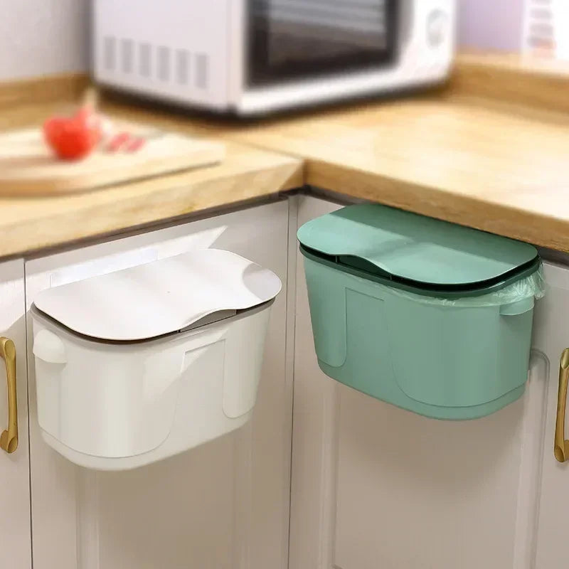 Maliben | Wall Bin Cleanvero | With Lid | Hanging & Space-Saving | For Kitchen & Bathroom | Large Volume