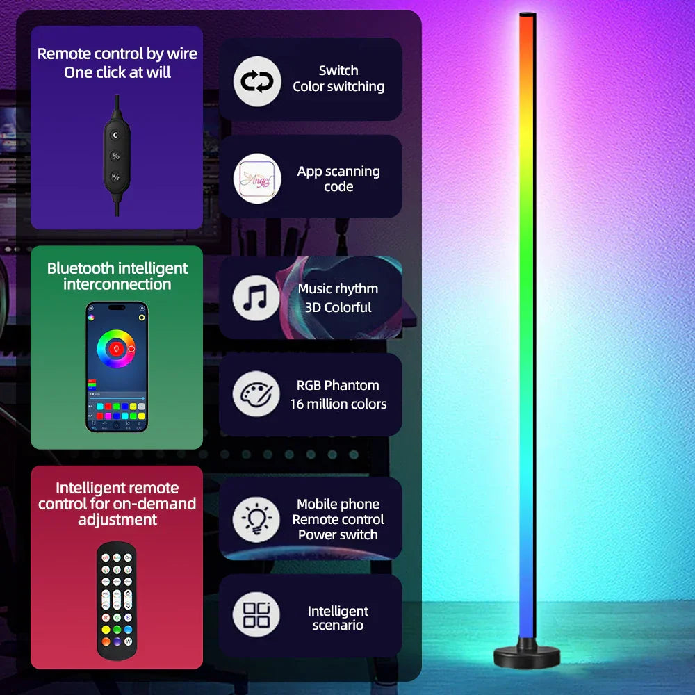 Maliben Smart RGB LED Floor Lamp