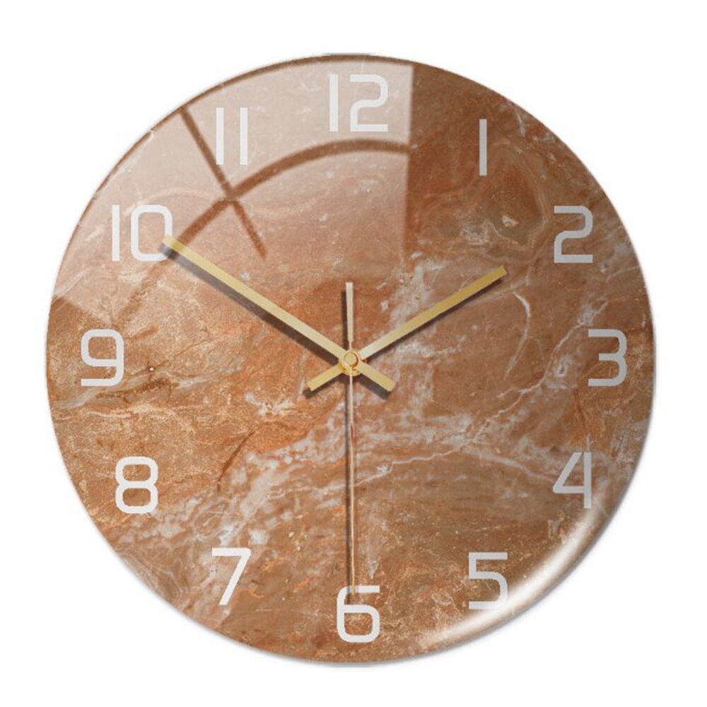 Maliben | Stylish Marble Wall Clock With Silent Mechanism