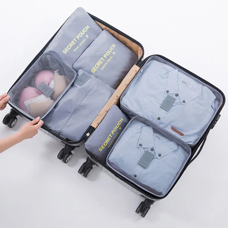 Maliben | Travoro Packing Cube Set | 6-Piece | Waterproof & Extra Volume | Suitcase Organizer For Men